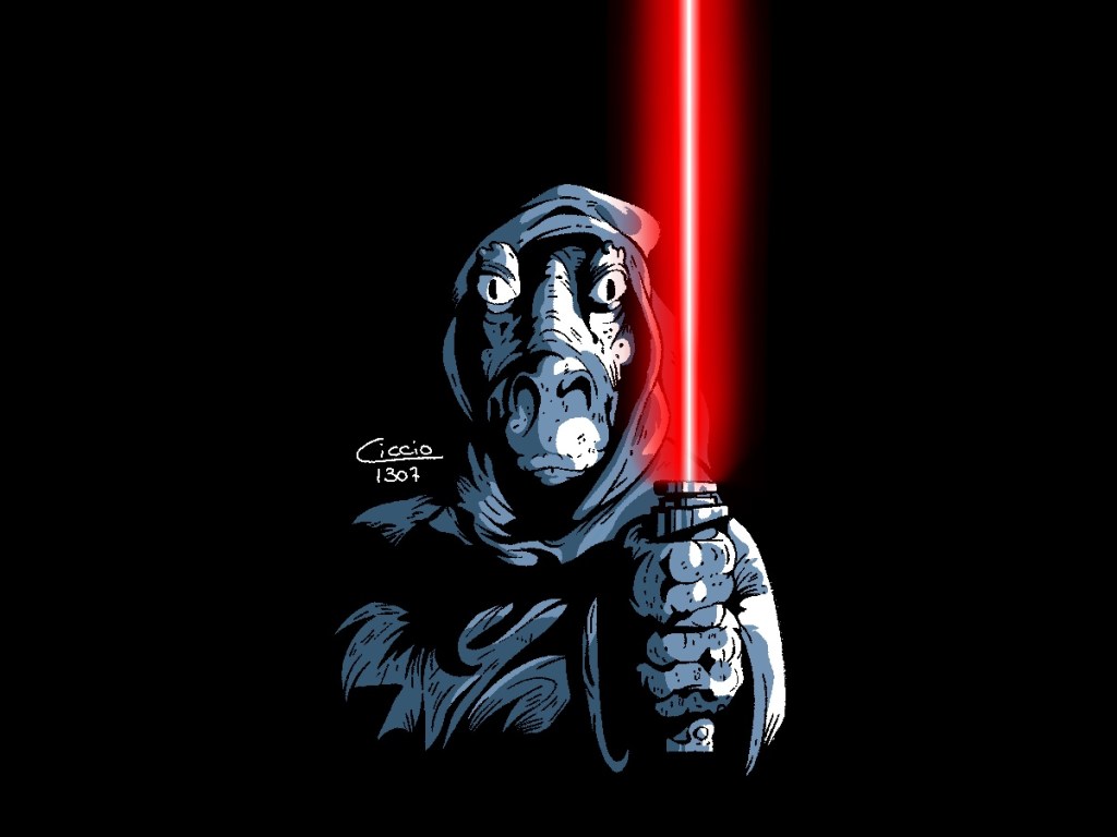 IL LATO OSCURO È GOFFO E TERRIFICANTE: BENVENUTI NELL’ERA DI DARTH JAR&nbsp;JAR