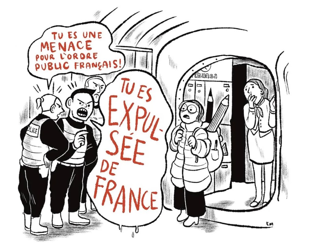 FUMETTISTA ITALIANA BLOCCATA IN FRANCIA: “MINACCIA PER L’ORDINE&nbsp;PUBBLICO”?
