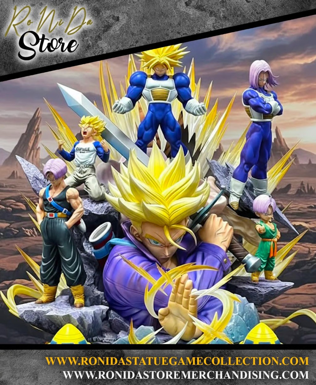 TRUNKS COME NON L’HAI MAI VISTO: LA STATUA DEFINITIVA DA 78 CM CHE FA IMPAZZIRE I FAN DI DRAGON BALL&nbsp;Z